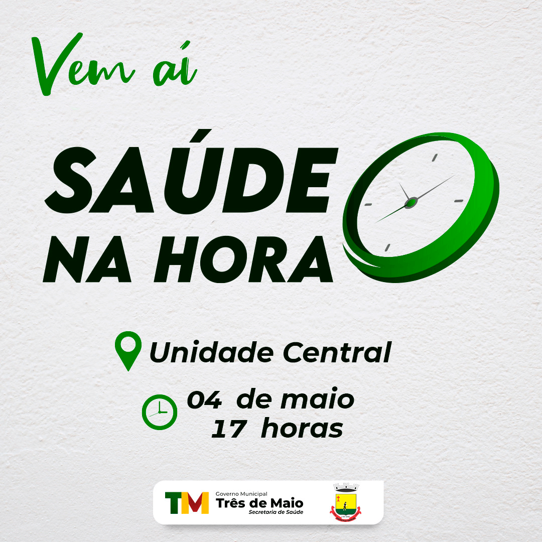 ATIVIDADES DO PROGRAMA SAÚDE NA HORA INICIAM HOJE